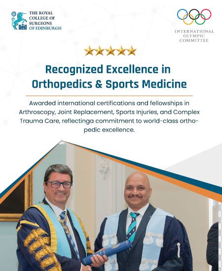 Recognised excellence in orthopaedics & sports medicine — international fellowships from the Royal College of Surgeons of Edinburgh and the International Olympic Committee